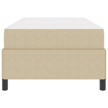 Рамка за легло с матрак Светлозелено сиво 100 x 200 cm текстил