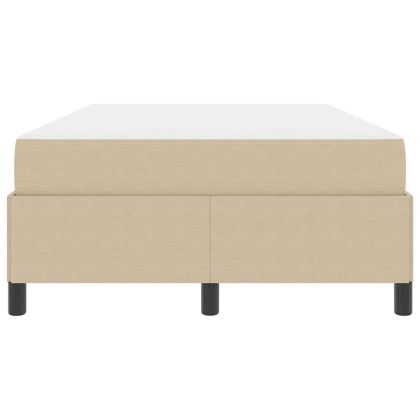 Рамка за легло с матрак Светлозелено сиво 120 x 200 cm текстил