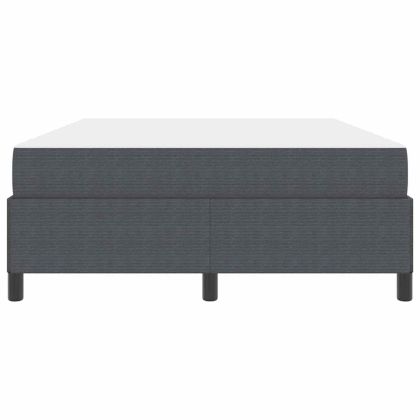 Рамка за легло с матрак Тъмен сив 140 x 200 cm текстил