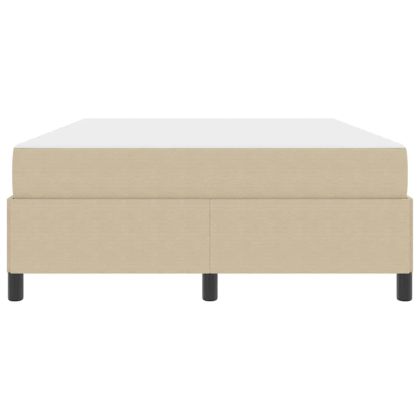 Рамка за легло с матрак Светлозелено сиво 160 x 200 cm текстил