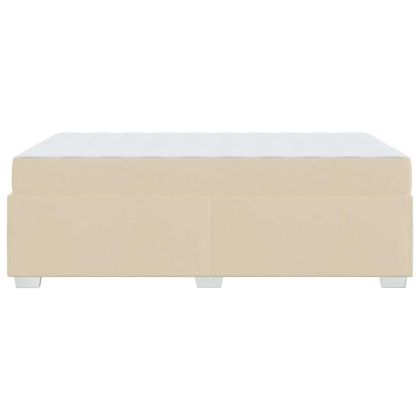 Рамка за легло с матрак Крем 120 x 190 cm текстил