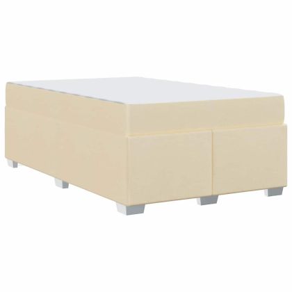 Рамка за легло с матрак Крем 120 x 190 cm текстил