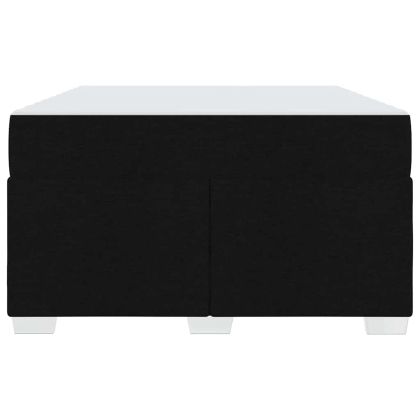 Рамка за легло с матрак Черно 120 x 200 cm текстил