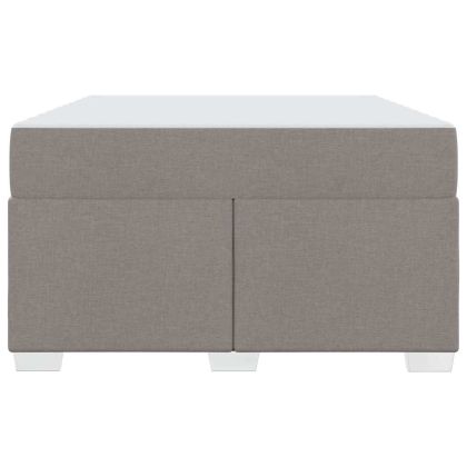 Рамка за легло с матрак Таупе 120 x 200 cm текстил