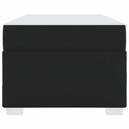 Рамка за легло с матрак Черно 90 x 190 cm текстил