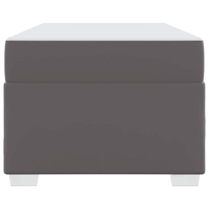 Рамка за легло с матрак Сив 90 x 200 cm текстил