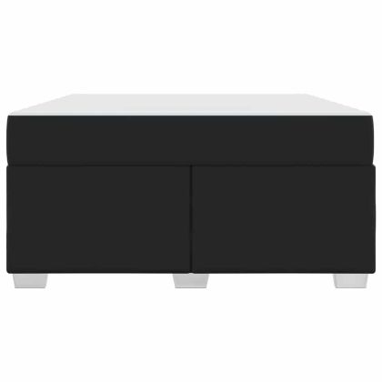 Рамка за легло с матрак Черно 140 x 200 cm текстил