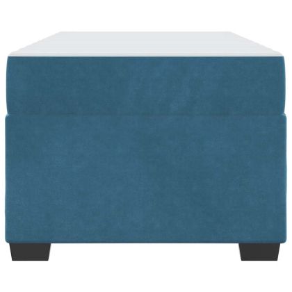 Рамка за легло с матрак Синьо 80 x 200 cm текстил