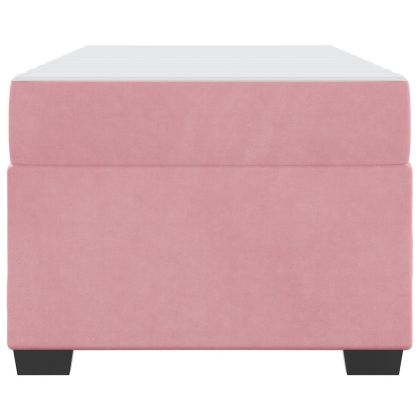 Рамка за легло с матрак Розово 90 x 190 cm текстил