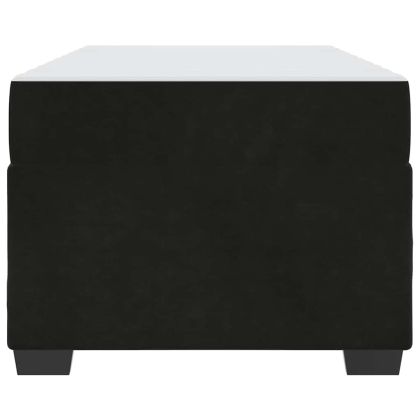 Рамка за легло с матрак Черно 90 x 200 cm текстил