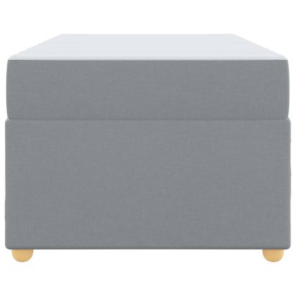 Рамка за легло с матрак Светлосиво 90 x 190 cm текстил