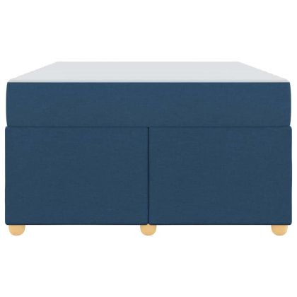 Рамка за легло с матрак Синьо 120 x 200 cm текстил