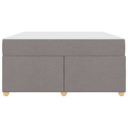 Рамка за легло с матрак Таупе 140 x 200 cm текстил