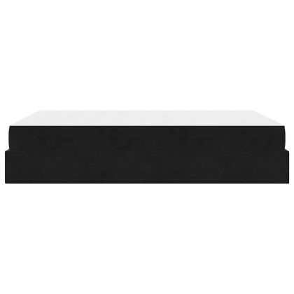 Рамка за легло Черно 160 x 200 cm Кадифе