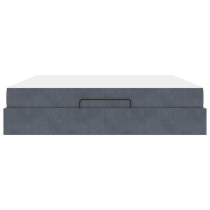 Рамка за легло Тъмносив 180 x 200 cm Кадифе
