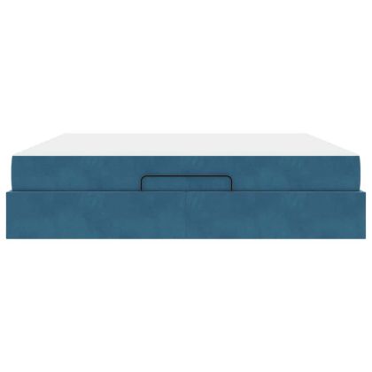 Рамка за легло Синьо 180 x 200 cm Кадифе