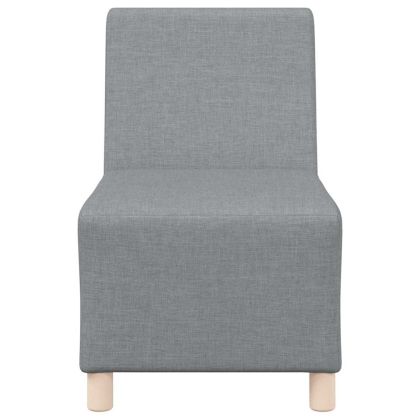 Модулен диван без ръкави 2 pcs Светлосиво 55 x 74 x 82 см