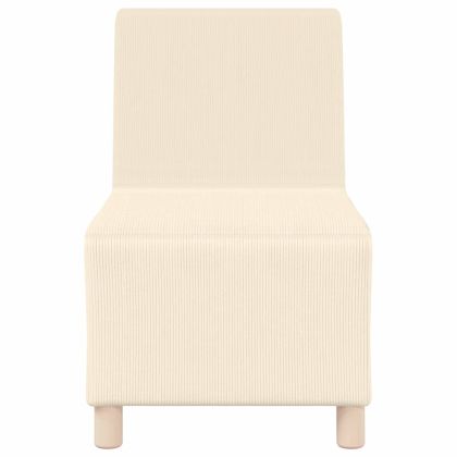 Модулен диван без ръкави 2 pcs Крем 55 x 74 x 82 см