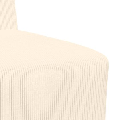 Модулен диван без ръкави 2 pcs Крем 55 x 74 x 82 см