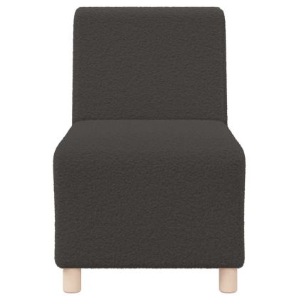 Модулен диван без ръкави 2 pcs Тъмен сив 55 x 74 x 82 см