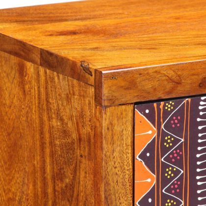 Нощен шкаф Кафяво 35 x 30 x 22 см Акациево дърво масив