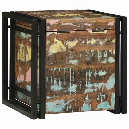 Кутия за съхранение 40 x 40 x 40 cm Масивна акациева дървесина