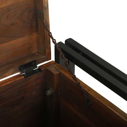 Кутия за съхранение 40 x 40 x 40 cm Масивна акациева дървесина