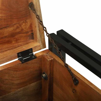 Кутия за съхранение 40 x 40 x 40 cm Солидно акациево дърво