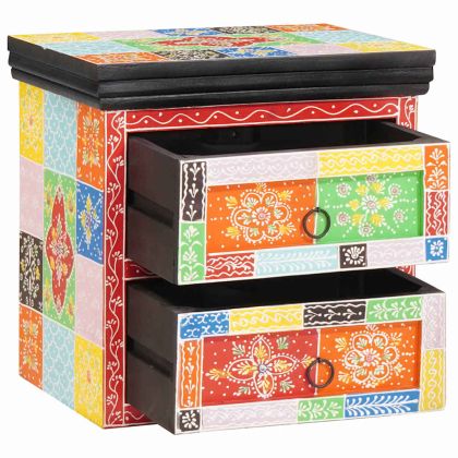 Нощен шкаф с чекмедже 2 pcs Многоцветен 40 x 30 x 40 см