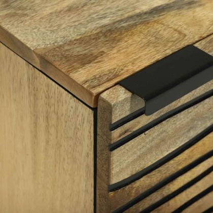 Нощен шкаф Кафяво 40 x 33 x 46 см Масивна акациева дървесина