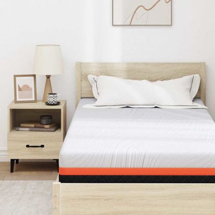 Матрак Бяло и сиво 90 x 190 cm Гелова мемори пяна