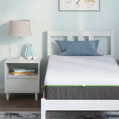 Матрак Бяло и сиво 80 x 160 cm Калъфче