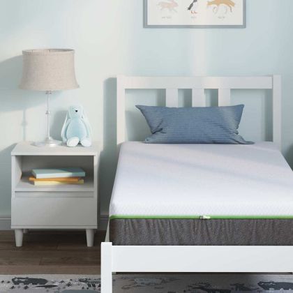Матрак Бяло и сиво 80 x 160 cm Калъфче