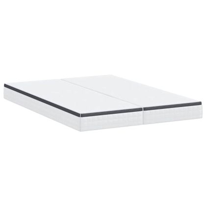 Матрак 2 pcs Бяло и сиво 70 x 200 cm Бонел пружина