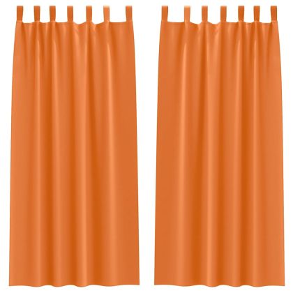 Завеси за затъмняване с пръстени 2 pcs Ярко Оранжево