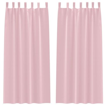 Завеси за затъмняване с пръстени 2 pcs Бебешко розово