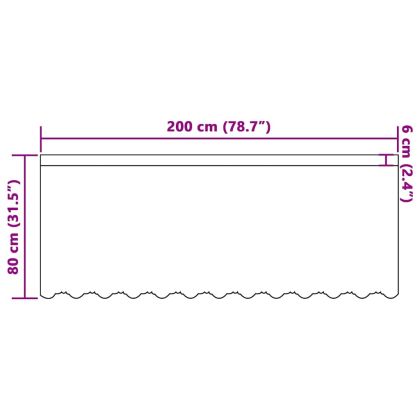 Перде от дантела С завеси Флорален Бяло 80 x 200 cm Полиестер
