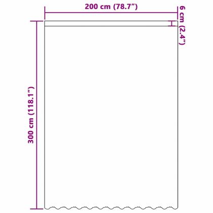 Перде от дантела С завеси Флорален Бяло 300 x 200 cm Полиестер