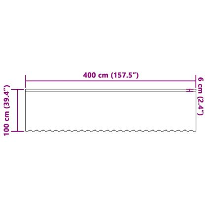 Перде от дантела С завеси Флорален Бяло 100 x 400 cm Полиестер