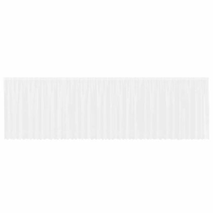 Перде от дантела С завеси Флорален Бяло 140x900см Полиестер