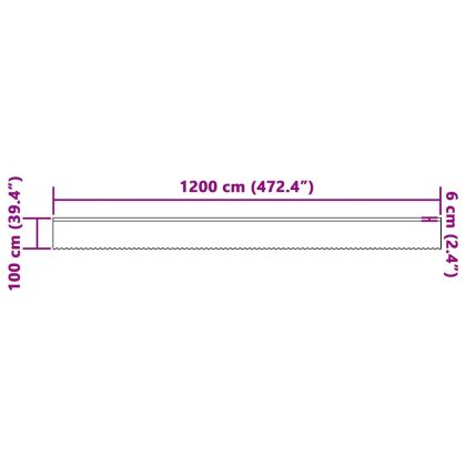 Перде от дантела С завеси Флорален Бяло 100 x 1200 cm Полиестер