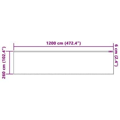 Перде от дантела С завеси Флорален Бяло 260 x 1200 см Полиестер