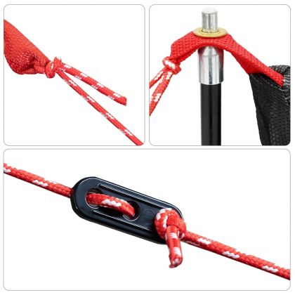 Вътрешна палатка Черен 220 x 128 x 110 см Мрежа