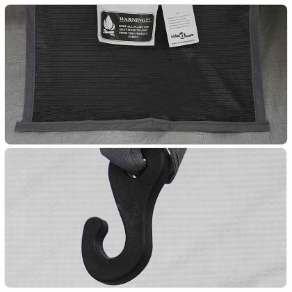 Вътрешна палатка Черен 208 x 140 x 175 см Мрежа