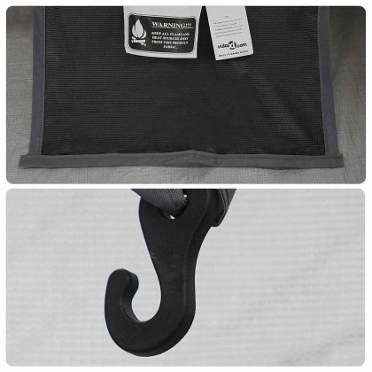 Вътрешна палатка Черен 206 x 188 x 175 см Мрежа