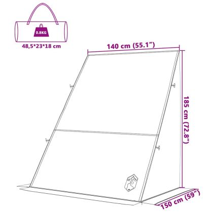 Палатка за задна врата на автомобил с покрив Сив и оранжев