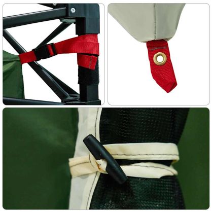 Вътрешна палатка с покрив Зелен 280 x 220 x 176 см тафта