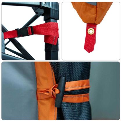 Вътрешна палатка Сив и оранжев 280 x 220 x 176 см тафта