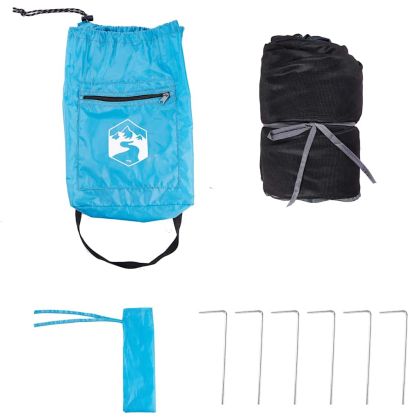 Вътрешна палатка с покрив Синьо 303 x 303 x 196 см тафта