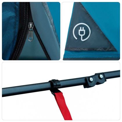 Вътрешна палатка с покрив Синьо 290 x 288 x 234 см тафта